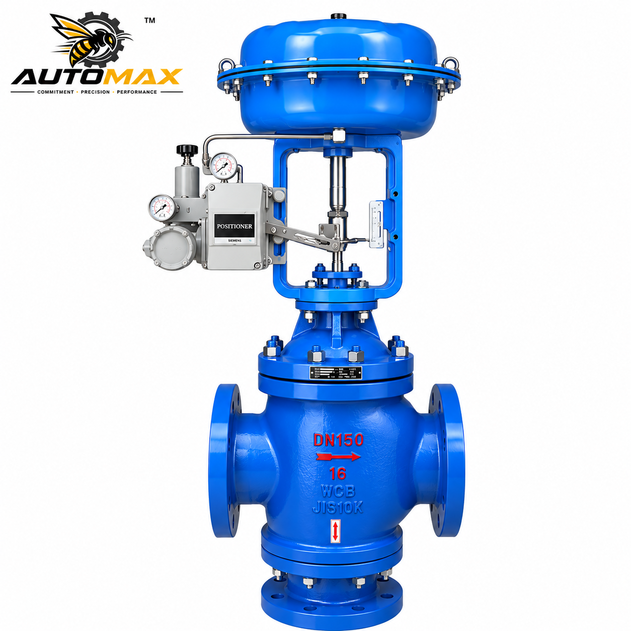 Pneumatic 3-Way Globe Control Valve (Mixing / Diverting)